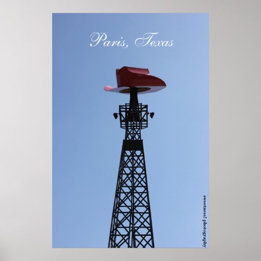 Poster van de Texas Eiffel Tower (Voorkant)