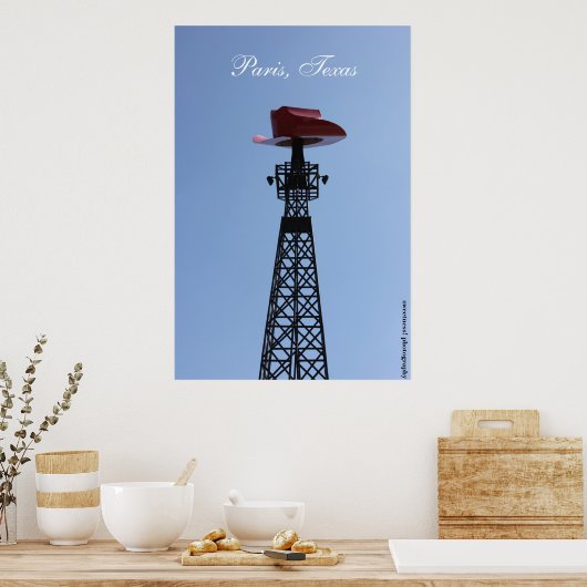 Poster van de Texas Eiffel Tower (Keuken)