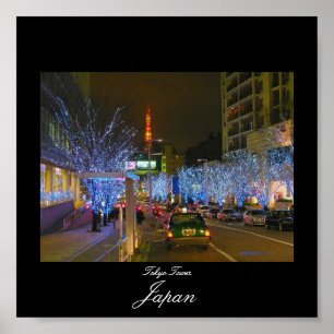 Poster van de Tower van Tokio in Japan