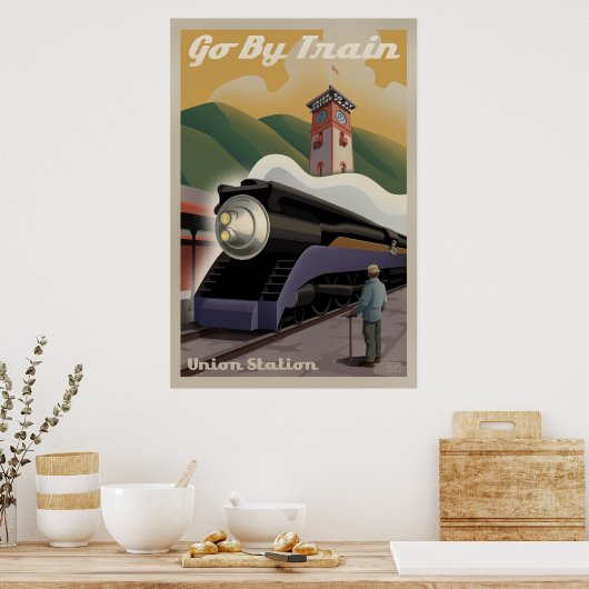Poster van de  treinstation van de Unie (Keuken)