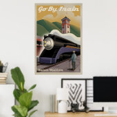 Poster van de  treinstation van de Unie (Thuiskantoor)
