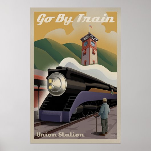 Poster van de  treinstation van de Unie (Voorkant)