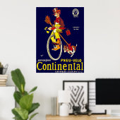  Poster van de Unicycle: continentale banden (Thuiskantoor)