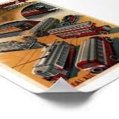 Poster van de Unie voor openbaar vervoer (Hoek)