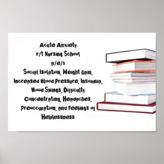 Poster van de verpleegschool