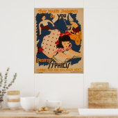  Poster van de Volksgezondheid van WPA (Keuken)