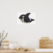 Poster van de vulwalvis (Keuken)