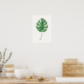 Poster van de Waterverf van Tropisch leder (Monste (Keuken)