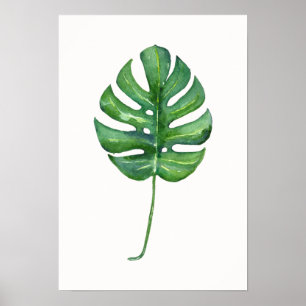 Poster van de Waterverf van Tropisch leder (Monste