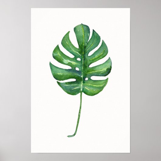 Poster van de Waterverf van Tropisch leder (Monste (Voorkant)