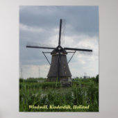 Poster van de windmolen (Voorkant)