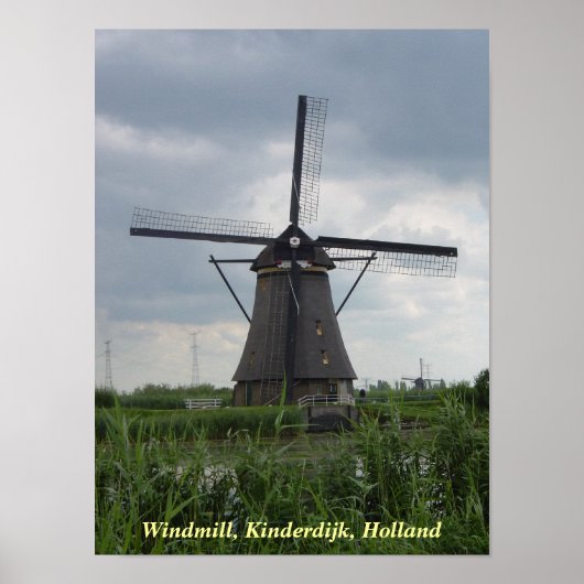 Poster van de windmolen (Voorkant)