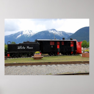 Poster van de witte pas Alaska
