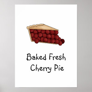 Poster van de zoete Cherry Pie