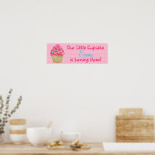 Poster van de zoete Cupcake Banner (Keuken)