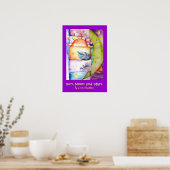 Poster van de zon, van de maan en van de sterren (Keuken)