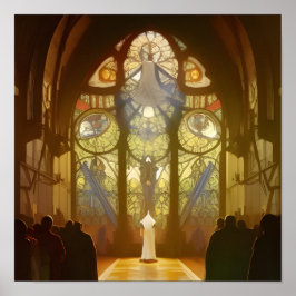 Poster van de zondagsdienstkerk