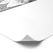 Poster van de zonneschijnwalvis (Hoek)