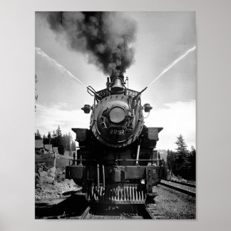 Poster van de Zuidelijke Pacifische Brandweertrein