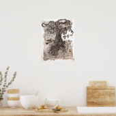 Poster van Debbie Davidsohn "Mystical Forest" (Keuken)