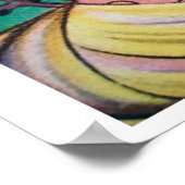 Poster van deco-meisje (Hoek)