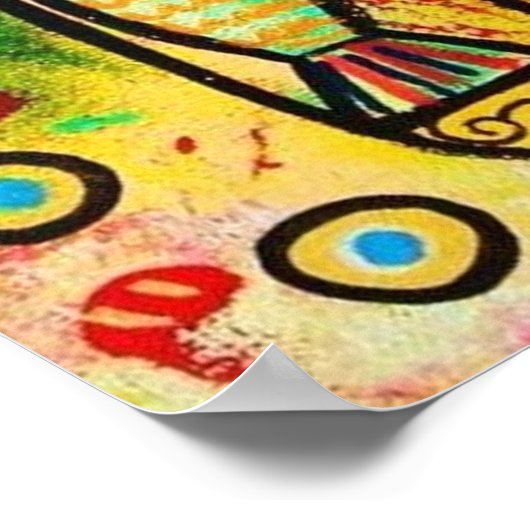 Poster van dode Zeeen vishamsa (Hoek)