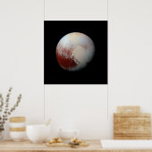 Poster van Dwarf Planet Pluto door NASA New Horizo (Keuken)