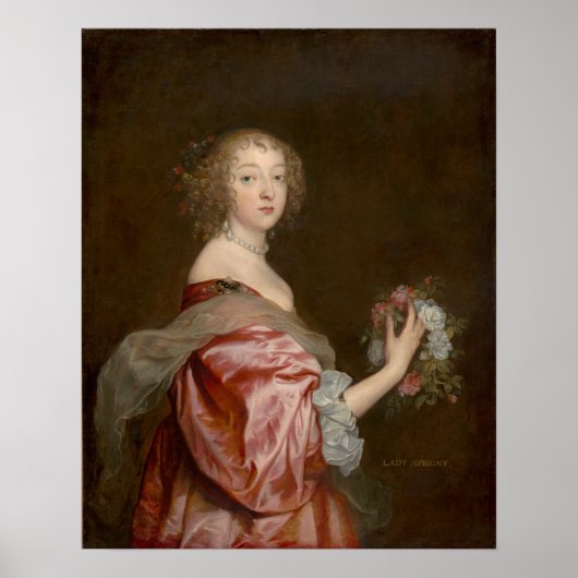 Poster Van Dyck - Catherine Howard Lady D'Aubigny (Devant)