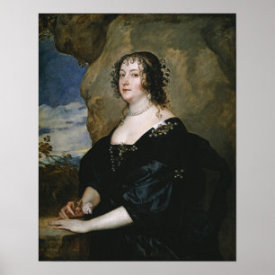 Poster Van Dyck - Diana Cecil Countess Of Oxford