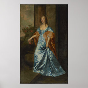 Poster Van Dyck - Et Studio Portrait D'Une Dame