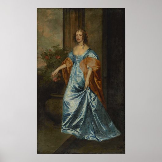 Poster Van Dyck - Et Studio Portrait D'Une Dame (Devant)