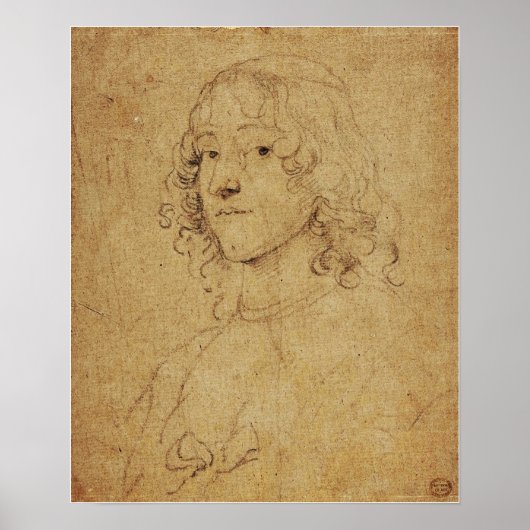 Poster Van Dyck - Étude de portrait (Devant)