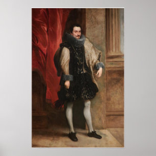 Poster Van Dyck - Genoese Nobleman