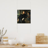 Poster Van Dyck - George Gage Avec Deux Hommes (Cuisine)