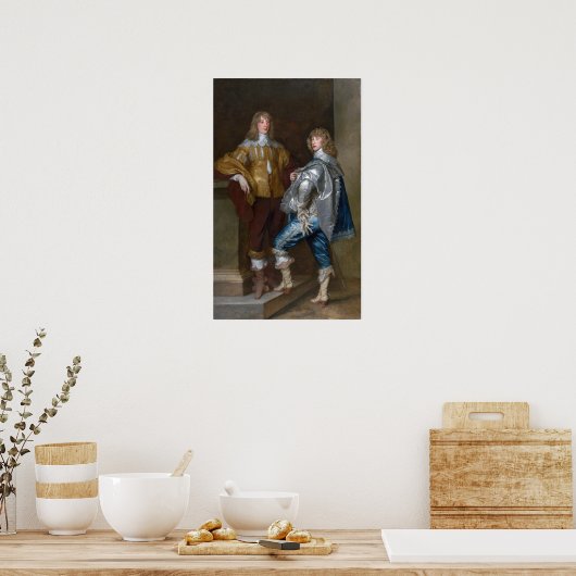 Poster Van Dyck - John Stuart Et Frère Bernard Stuart (Cuisine)