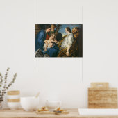 Poster Van Dyck - Le Mystique Bétrothal De Sainte-Catheri (Cuisine)