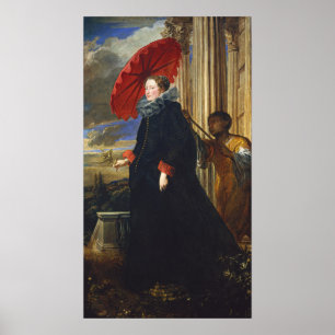 Poster Van Dyck - Marquise Elena Grimaldi Cattaneo avec…