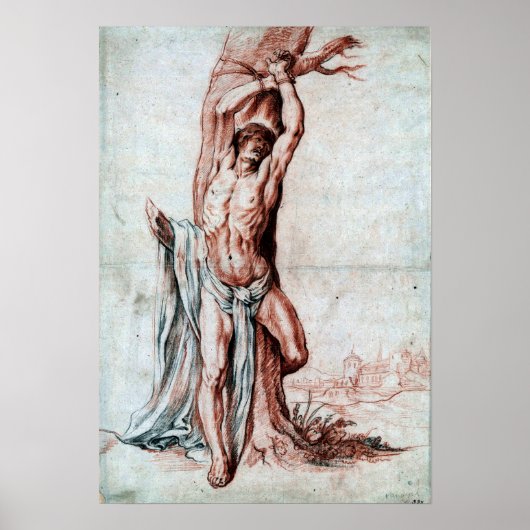 Poster Van Dyck - Martyr attaché à un arbre (Devant)