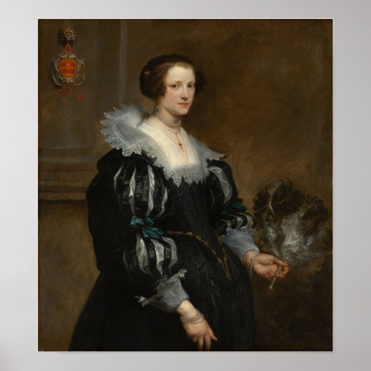 Poster Van Dyck - Portrait D'Anna Wake (Devant)