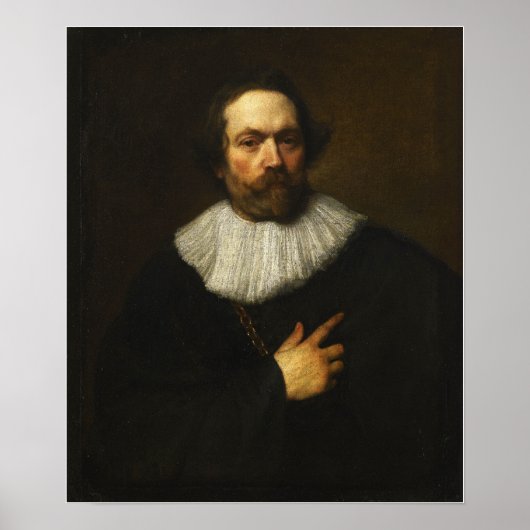 Poster Van Dyck - Portrait De L'Homme À La Barbe (Devant)