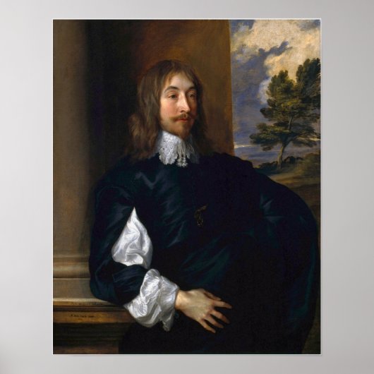 Poster Van Dyck - Portrait De Sir William Killigrew (Devant)