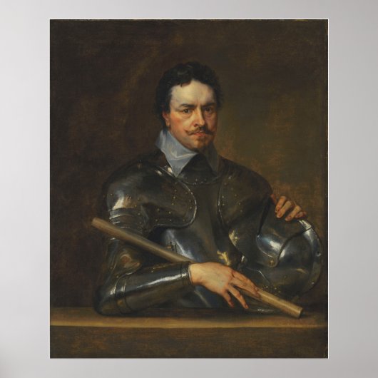 Poster Van Dyck - Portrait de Thomas Wentworth, 1er comte (Devant)