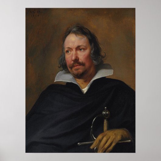 Poster Van Dyck - Portrait D'Un Cavalier (Devant)