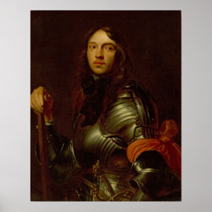 Poster Van Dyck - Portrait D'Un Homme En Armure Avec Roug