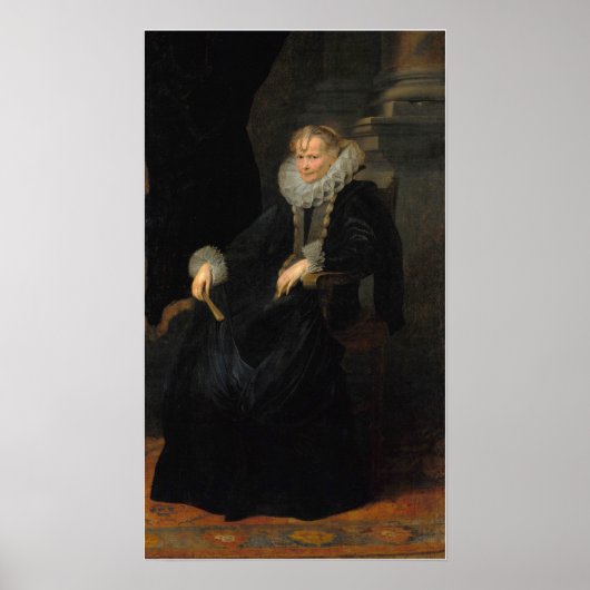 Poster Van Dyck - Portrait d'une dame génoise (Devant)