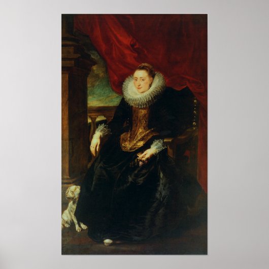 Poster Van Dyck - Portrait D'Une Femme Probablement Du Vi (Devant)