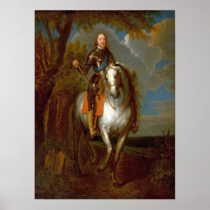 Poster Van Dyck - Portrait Équestre D'Un Homme En Armure