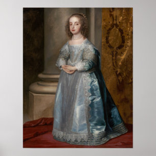 Poster Van Dyck - Princesse Mary Fille De Charles I