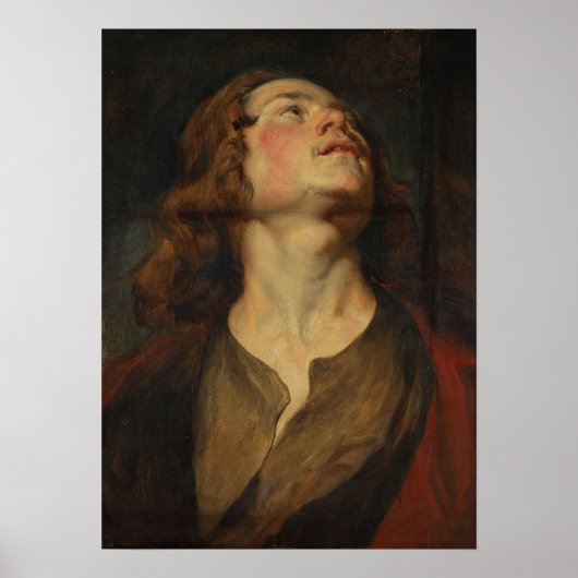 Poster Van Dyck - Tête de saint Jean (Devant)
