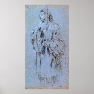 Poster Van Dyck - Un jeune acolyte portant un bâton